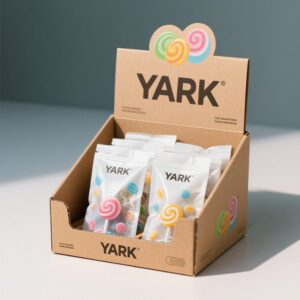 Custom Corrugated or Cardboard Free-Standing Display Box for Pharmacy, Supermarket, Candle & Cosmetic Products